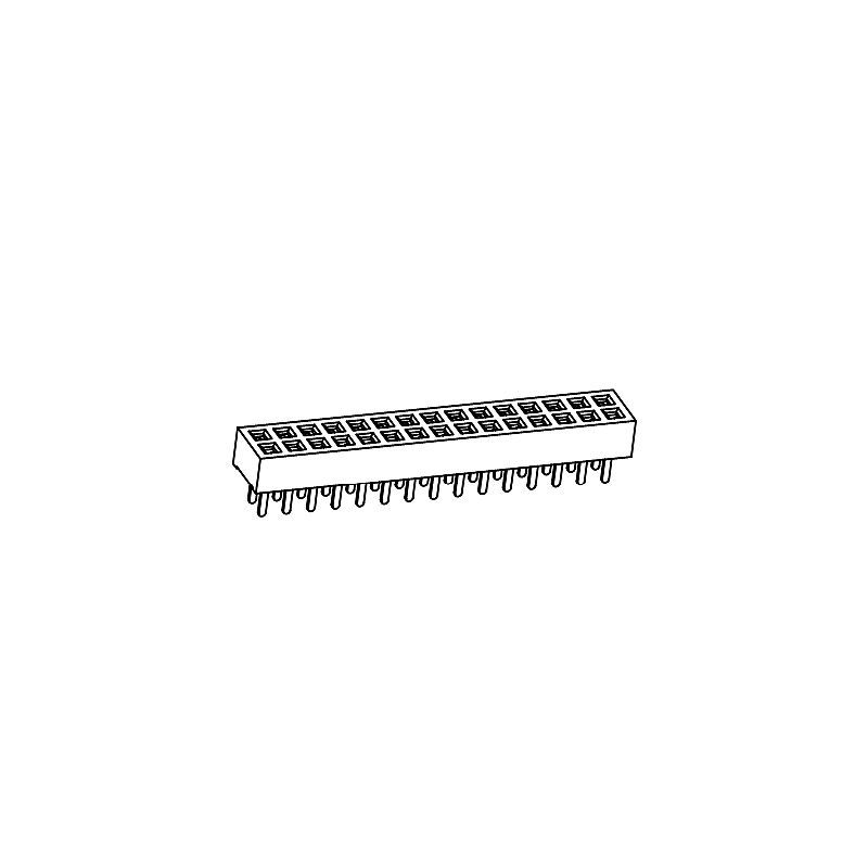 Female Header PH1.27*H2.0mm Double row Straight Series